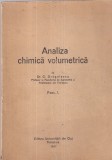 Carte Veche Analiza chimica volumetrica Dr. C. Dragulescu 1947 Brosata