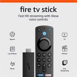 Amazon Fire TV Stick 3rd Gen (2021) 4K Ultra HD, Alexa, HDR, 8GB, Wi-Fi, Telecomanda Inclusa, Aplicatii Video: Netflix, Youtube, Disney+