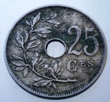 7.480 BELGIA 25 CENTIMES 1908 BELGIQUE, Europa, Cupru-Nichel