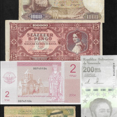Set #22 15 bancnote de colectie (cele din imagini)