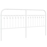 Cumpara ieftin Tablie de pat de schimb metalica, alb, 180 cm
