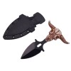 Cutit tactic de vanatoare DEPOX&reg;, Death Valley, 9 cm, negru, teaca cu prindere curea