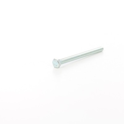 Surub cu cap hexagonal, filetat complet, otel, zincat alb, DIN933-8.8, M6 x 100 mm foto