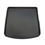 Covor pentru Portbagaj tip Tavita Compatibil Seat Leon cu Baza Inalta 2021-&gt; Caroserie: Station Wagon, Material Flexibil, Negru