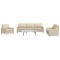 Set de canapele, 3 piese, crem, material