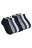 Set 20 Perechi Sosete Barbati Bumbac Scurte Multicolor 39-46 VersaLux - Sosete Sneaker Bumbac Premium - Negru Gri Alb