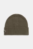 Lacoste căciulă de l&acirc;nă culoarea negru, de l&acirc;nă, din țesătură unia, RB0001
