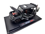 Macheta Mercedes G-Class Brabus AMG negru 1:24 Die-Cast cu usi capota deschise sunete si lumini