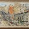 COSTEL M.NICOLAEVICI-PEISAJ DIN BUCUREȘTI-ULEI PE CARTON-1935