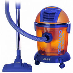 Aspirator cu filtrare prin apa Zass ZVC 05 1800W 5 litri Portocaliu foto