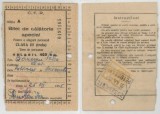 Romania, Bilet de calatorie special, Petrosani, 1955