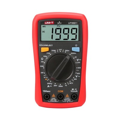 multimetru digital, UNI-T, UT33C+, 200mV-0.6kV, 2mA-10A foto