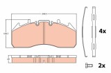 TRW GDB5096 set placute frana,frana disc
