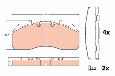 TRW GDB5096 set placute frana,frana disc foto