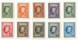 |Romania, LP 74a/1926, A 60-a aniversare Ferdinand I, serie nedantelata, MNH, Nestampilat