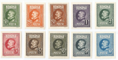 |Romania, LP 74a/1926, A 60-a aniversare Ferdinand I, serie nedantelata, MNH foto