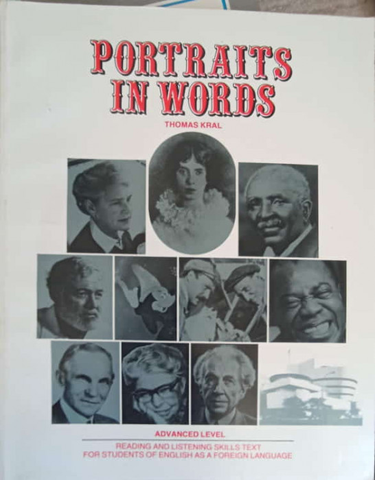 PORTRAITS IN WORDS. ADVANCED LEVEL-THOMAS KRAL