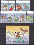 Gambia 1993 Disney sport MI 1799-1807 + bl. 217 MNH, Nestampilat