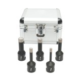 Set 5 carote diamantate 6, 8, 10, 12, 14mm, filet interior M14 pentru placi ceramice, marmura, granit Breckner Germany