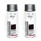 Vopsea Spray Cauciucata Argintie 2 x 400ml Cosmos - Brilliante, protectie suprafete: metal, lemn, plastic
