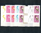 Burundi 1979 - Pasari, val.70F Posta Aeriana, perechi probe progresive de culoare, nedantelate