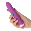Vibrator Anal Erotica Black Jack Violet, 17.5cm, Silicon Catifelat, Multifunctional