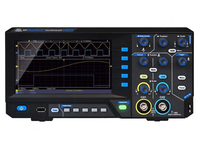 Osciloscop Digital 2 Canale 5MHz 100Msps LCD TFT 7 inch