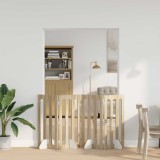 vidaXL Țarc pliabil pentru animale de companie 4 pcs Stejar Sonoma 8005976