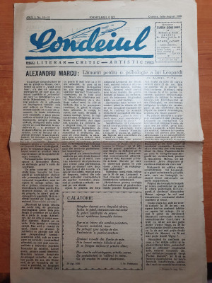 ziarul condeiul iulie-august 1939- un an de la moartea reginei maria,m. eminescu foto