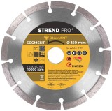 Disc diamantat segmentat Strend Pro 150 mm pentru beton, piatra si zidarie