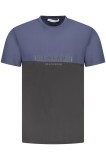 Trussardi Tricou barbati, cu imprimeu, Regular fit, Albastru inchis si negru, S
