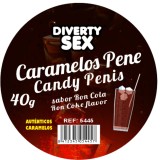 Diablo Picante-20 Bomboane Penis Aromă Rom Și Cola
