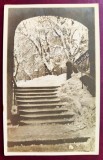 Iarna, undeva in Sibiu - 1930 ? - tip fotografie, necirculata, din colectia ing. Silviu Dragomir, stampila frumoasa E. Fischer Hermannstadt Sibiu