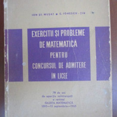 Exercitii si probleme de matematica pentru concursul de admitere in licee