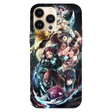 Husa compatibila cu Apple iPhone 12 Pro model Demon slayer Battle with demons, Silicon, TPU, Viceversa, Transparent, Carcasa