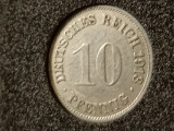 10 pfennig 1913 G , Tiraj = 1.373.000 ,valoare catalog = 42 USD,stare UNC [poze], Europa