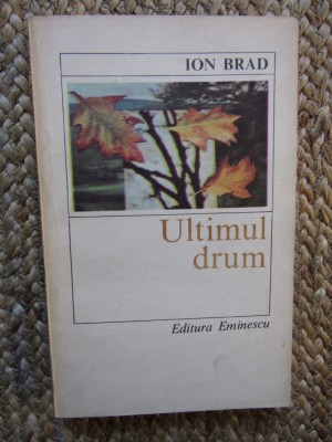 Ultimul drum - Ion Brad - Editura Eminescu - 1982 foto