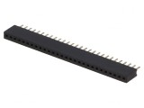 Soclu şiruri pini mamă 28 pini drept THT 1,27mm, CONNFLY
