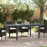 Mese Extensibile 2 pcs Gri &Icirc;nchis 210x90x73 cm Oțel