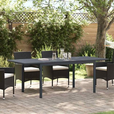 vidaXL Masă extensibilă 2 pcs Antracit 210 x 90 x 73 cm Oțel 3381205 foto