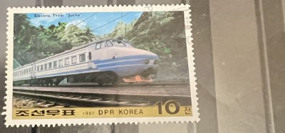 1987. Coreea de Nord. Tren foto