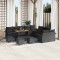 vidaXL Set de canapele pentru grădină 14 pcs Negru 110 x 55 x 71 cm 3364149