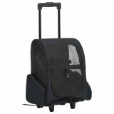 Cumpara ieftin Carucior pentru animale companie pliabil multifunctional, negru