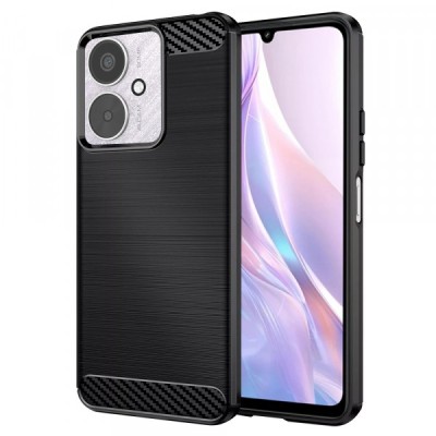 Husa pentru Xiaomi Redmi 13C 5G / 13C / Poco C65, Techsuit, Carbon, Neagra foto