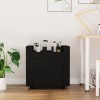 VidaXL Cărucior de birou, negru, 60x45x60 cm, lemn prelucrat 816609