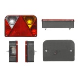 Lampa auto BestAutoVest pentru remorca universala, 12/24V , 200x135x54mm, cu lampa numar , partea Dreapta, 1 buc., Rapid