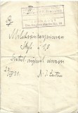 A3762N Rețetă magistrală cu antet Farmacia La &icirc;ngerul păzitor, 1931, Cernăuți