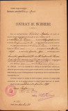 HST A1164 Contract de &icirc;nchiriere 1898 Epitropia parohiei Ceauș Radu București