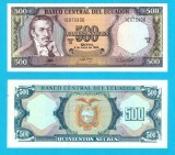 Ecuador (pick 124A) 500 Sucres 1988 UNC serie: GZ 10975906