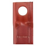 Lama torsionata dreapta pentru cositoare rotativa 100x50x4 mm, 21 mm Breckner